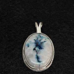 Jasper Blue Silver Pendant