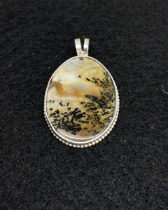 Moss Agate Picture Pendant