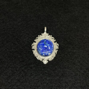 Azurite in Silver Pendant